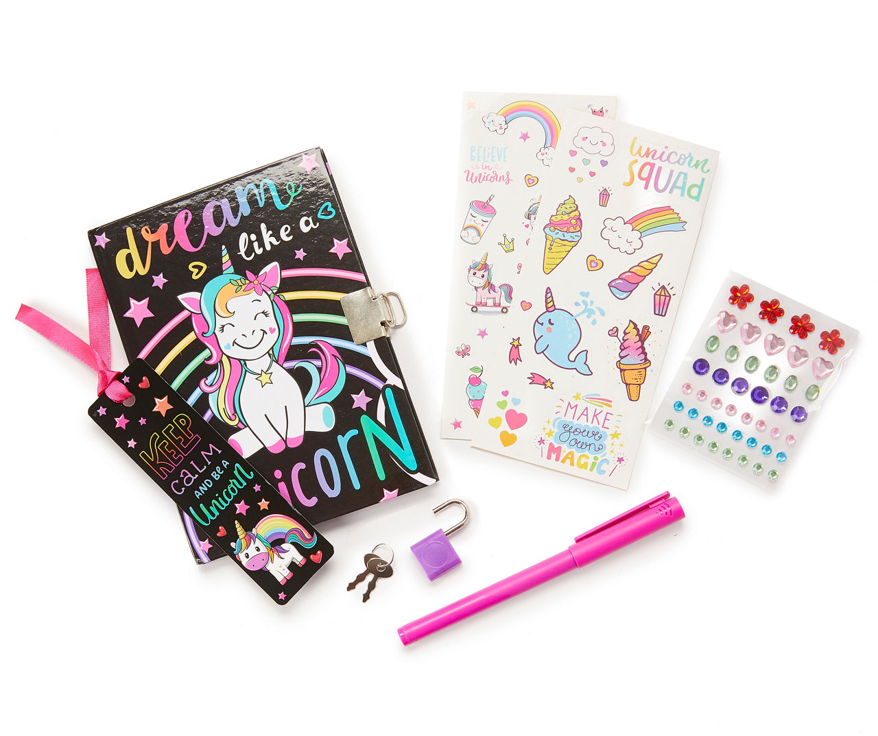 diy unicorn journal set girls scrapbook