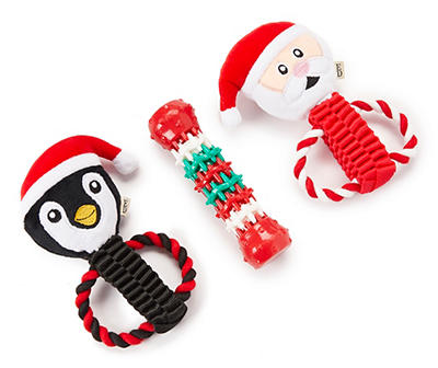 Holiday 3-Piece Pet Toy Set