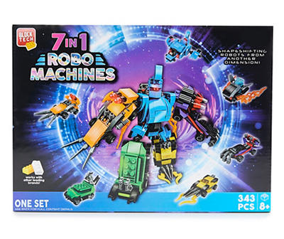 7-in-1 Robo Machines 343-Piece Building Set