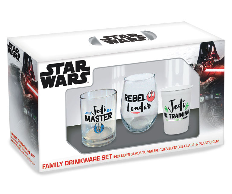 Star Wars 3-Piece Family Drinkware Set