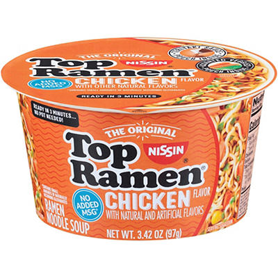 Top Ramen Chicken Ramen Noodle Soup, 3.42 Oz.