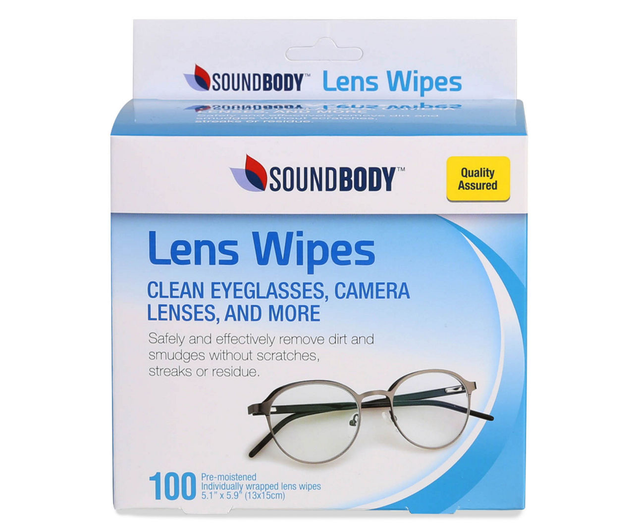 Sound Body Lens Wipes, 100-Count