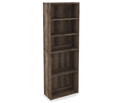 71IN ARLENBRY BOOKCASE GRY WOOD