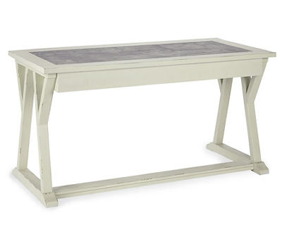 Jonileene White-Gray Desk