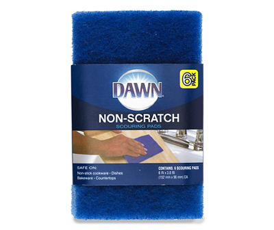Dawn Non-Scratch Scouring Pads, 6-Pack