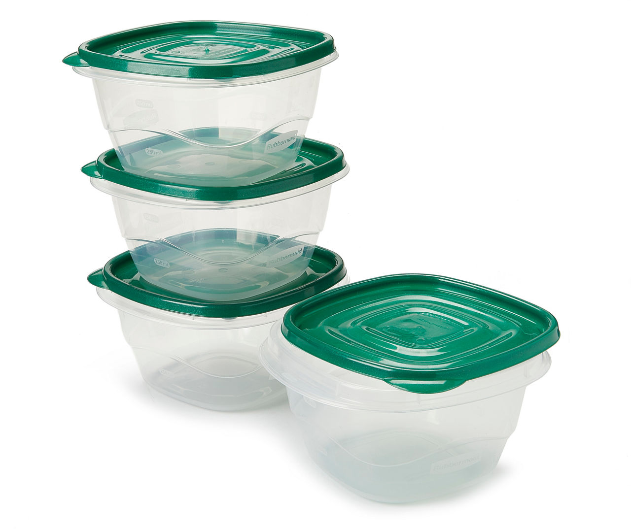 Rubbermaid TakeAlongs Pine 5.2 Cup Deep Squares Containers, 4-Pack