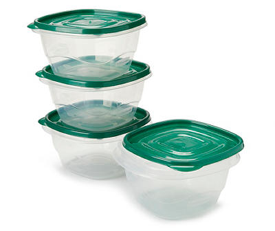 TakeAlongs Pine 5.2 Cup Deep Squares Containers, 4-Pack
