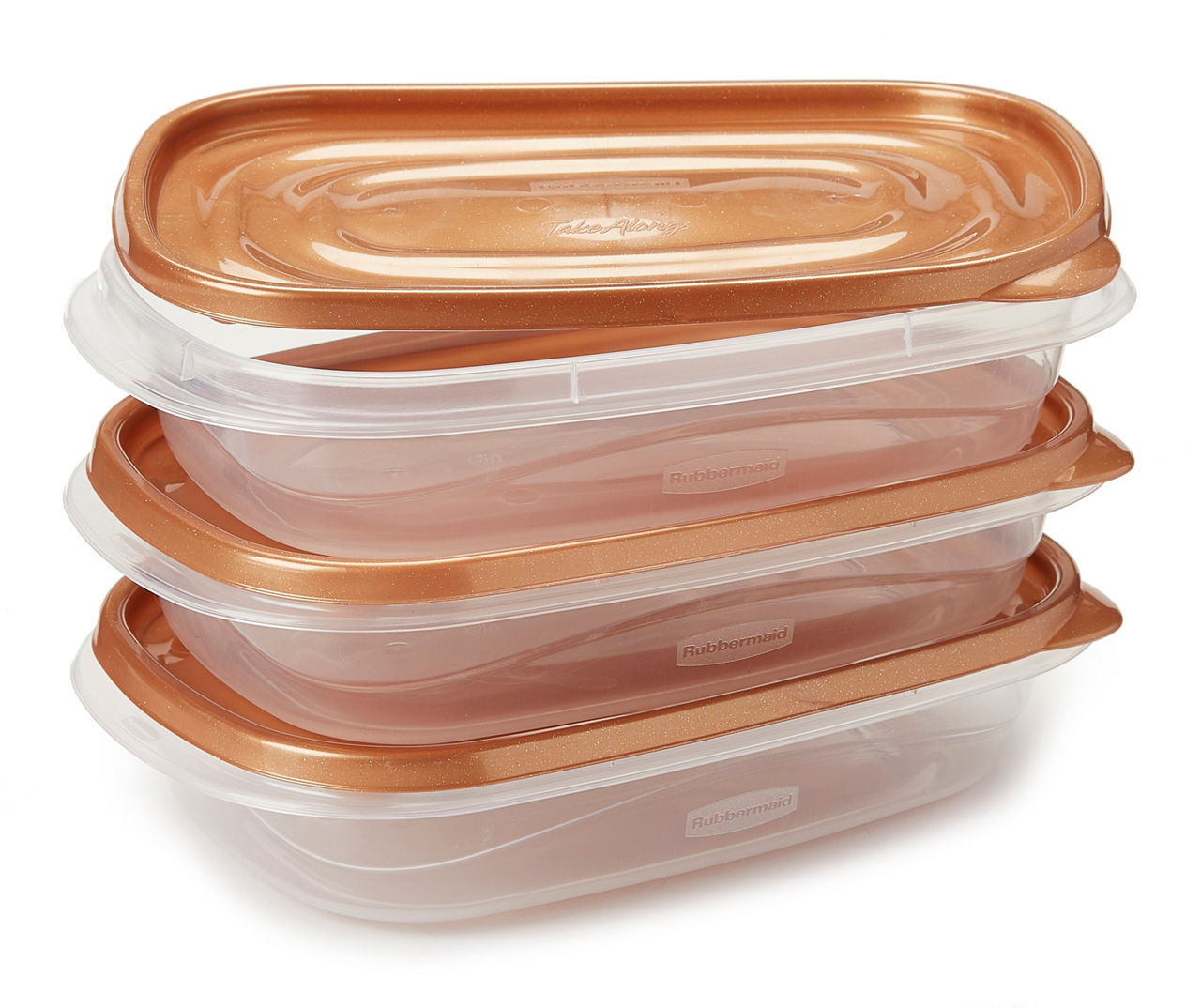 Rubbermaid TakeAlongs 4 C. Clear Rectangle Food Storage Container with Lids  (3-Pack)