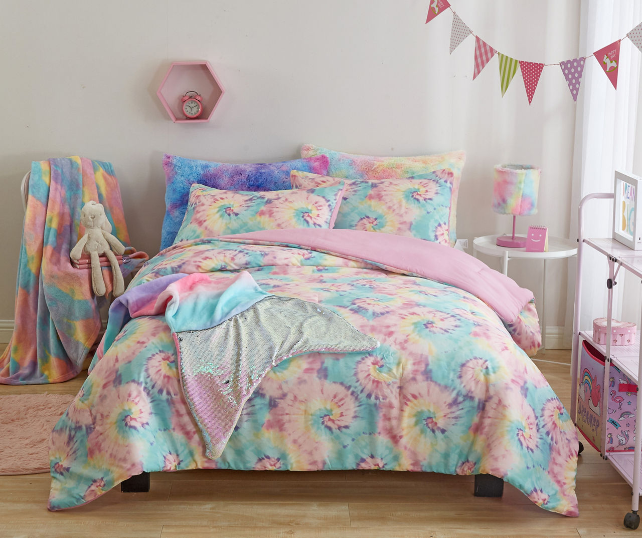 Tie-Dye Twin/Full 3-Piece Comforter Set