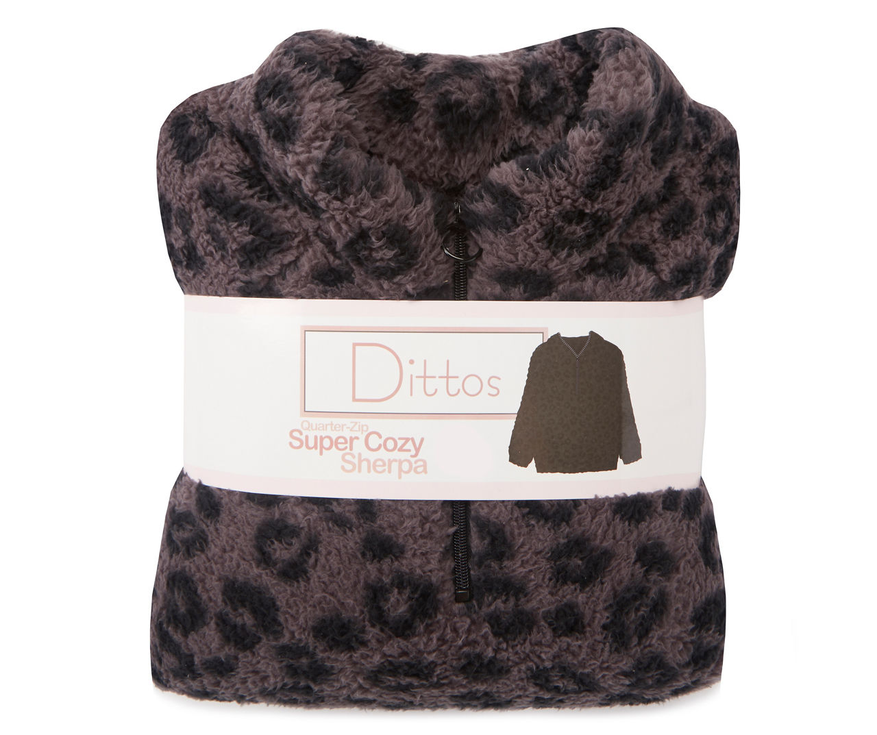 Animal print sherpa pullover hot sale