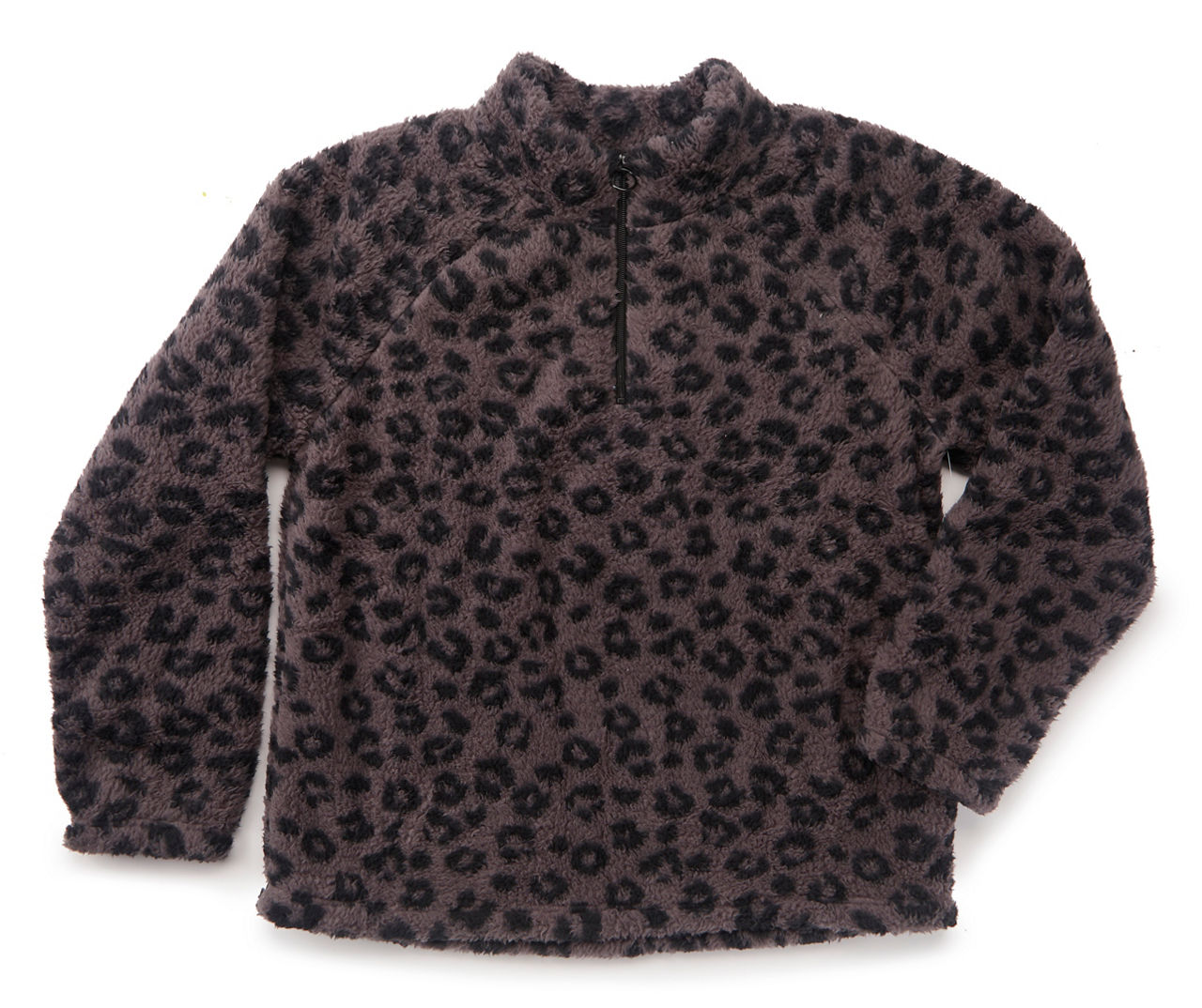 Leopard print store sherpa pullover