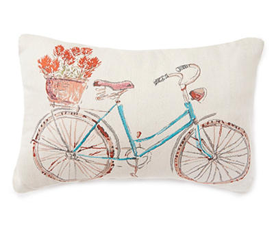 Prairie Bike Throw Pillow