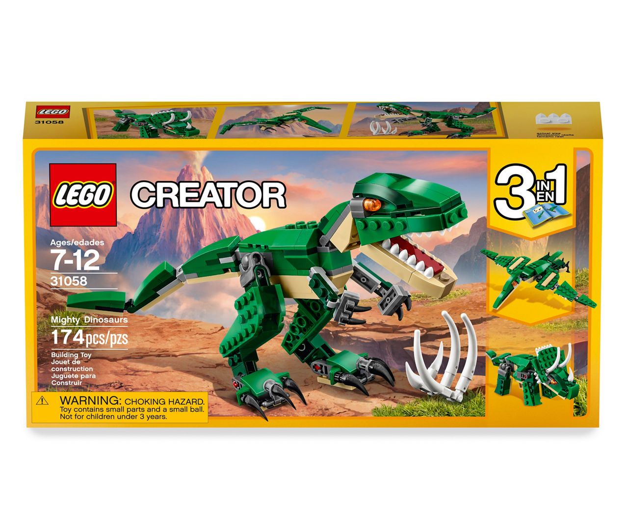 LEGO Creator Mighty Dinosaurs 31058 174-Piece Building Set
