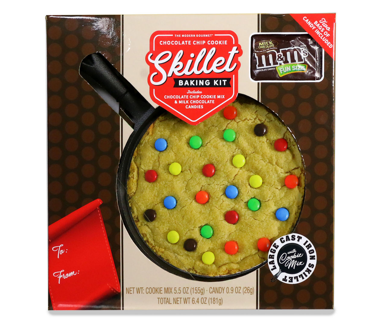 M&M's Chocolate Chip Cookie Skillet Baking Kit, 6.4 Oz.