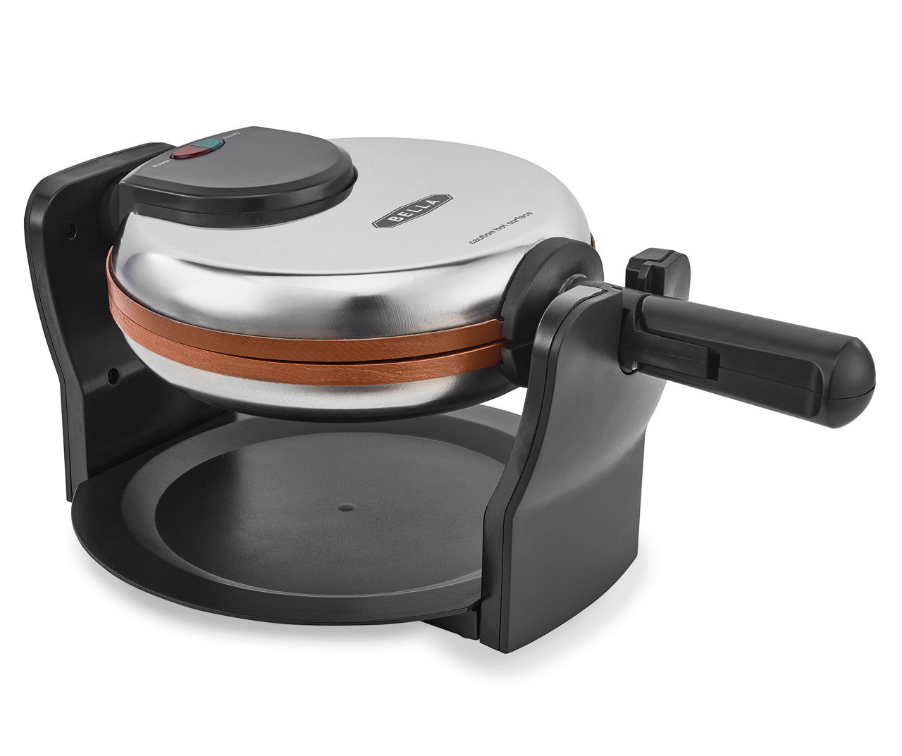 BELLA Round Flippable Belgian Waffle Maker at