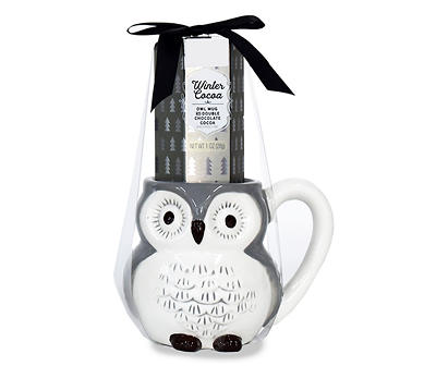 Owl Mug & Cocoa Gift Set