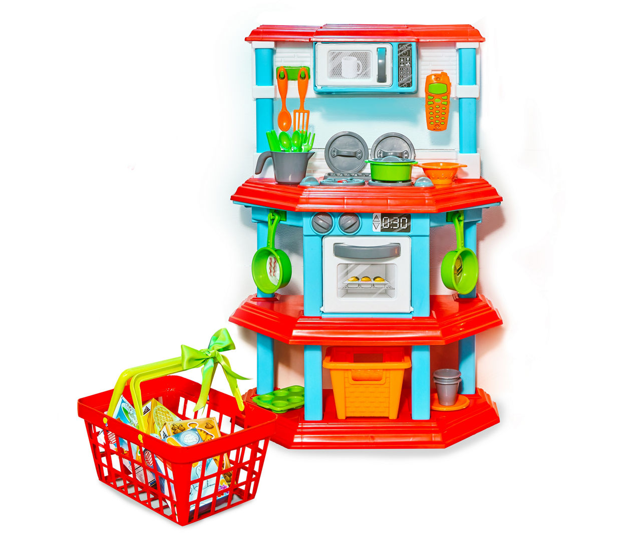 American Plastic Toys Kid's Shopping Cart Set 