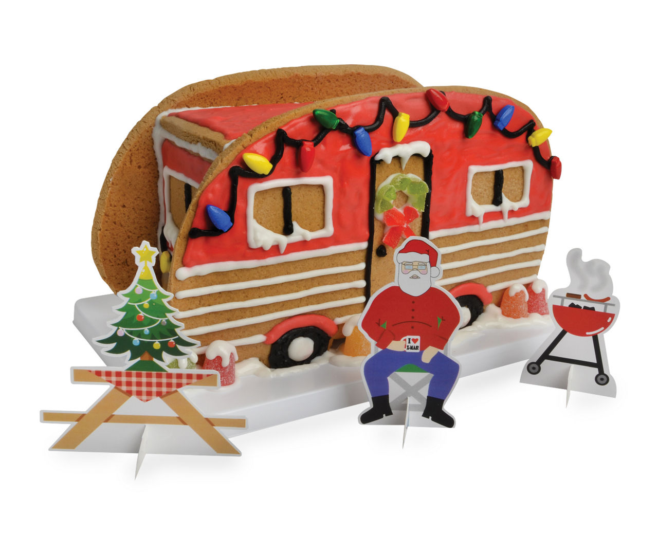 Pier 1 Imports Holiday Christmas Camper RV Cookie Jar Kitchen