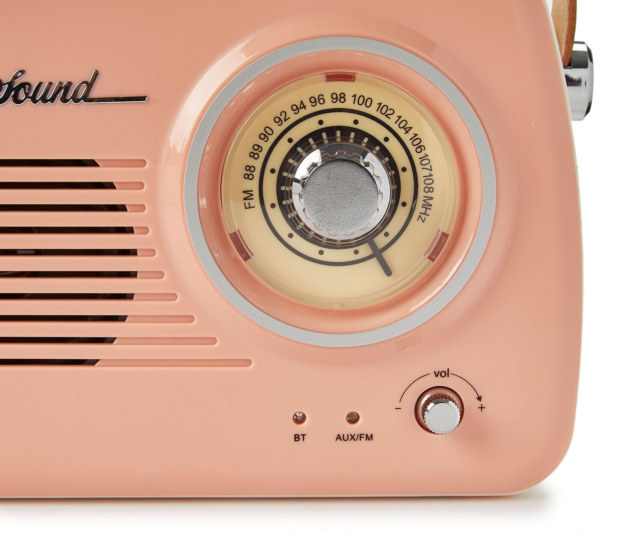 Art + Sound Orange Retro Bluetooth Speaker with FM Radio