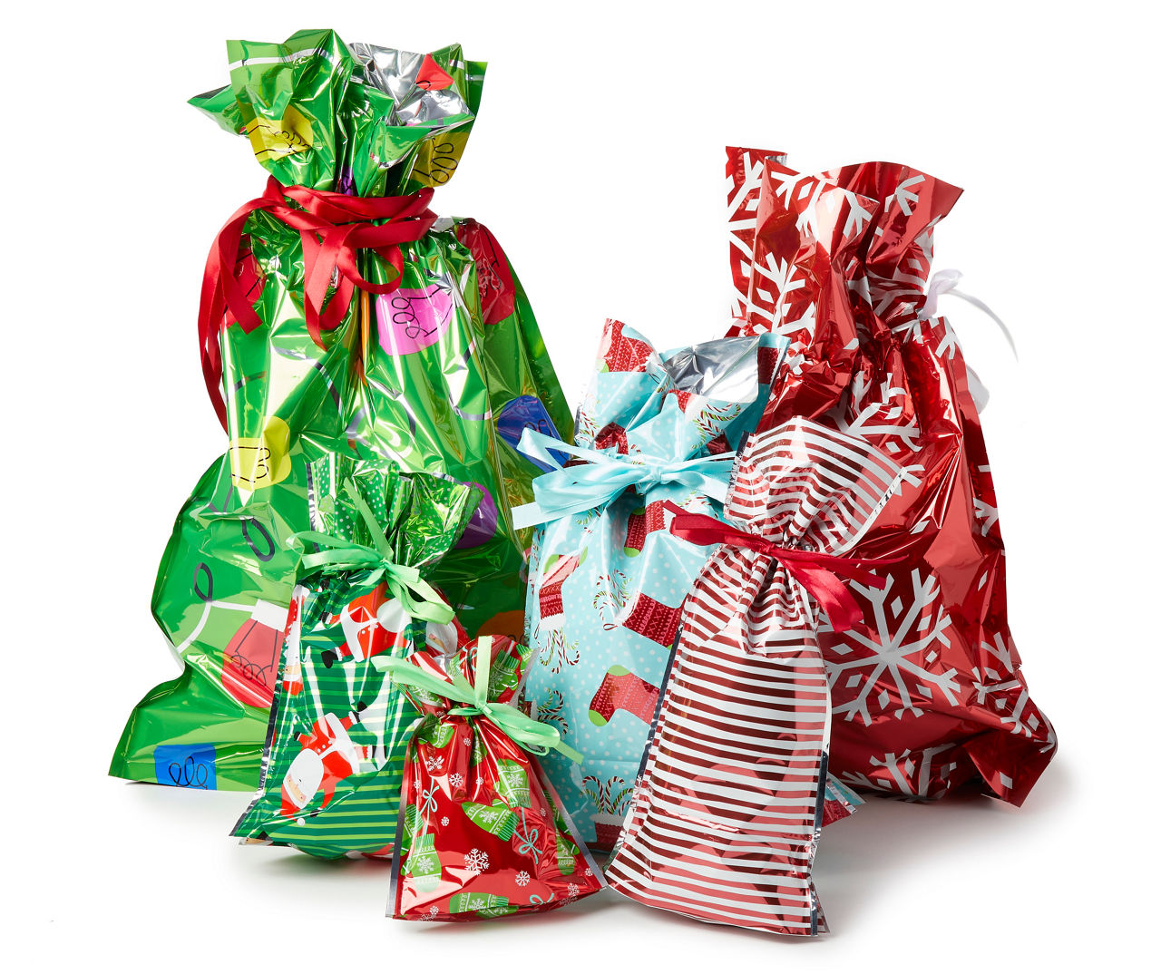 Drawstring Gift Bags Christmas