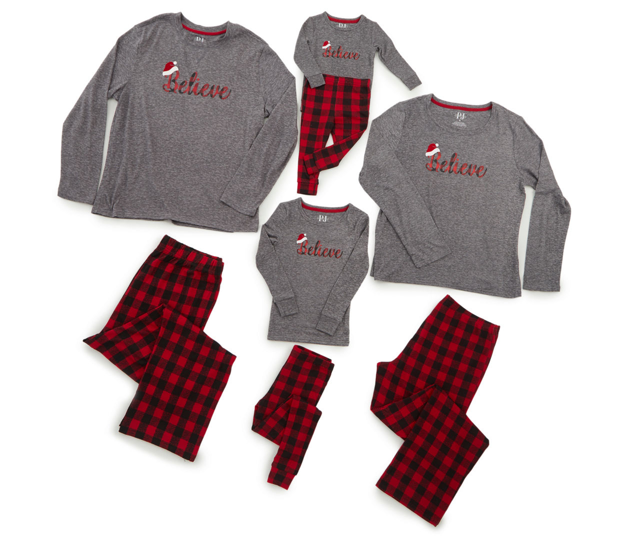 Toddler Kids' Believe Buffalo Check Pajama Set