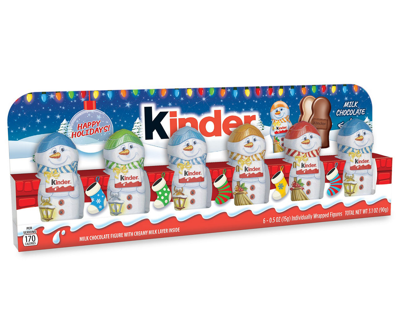 Kinder Joy Milk Chocolate Snowmen, 6Pack Big Lots