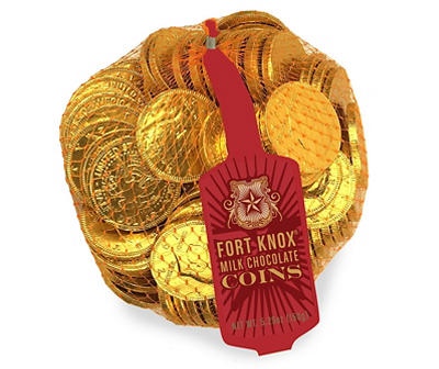 FORT KNOX MILK CHOCOLATE COINS 5.29 OZ