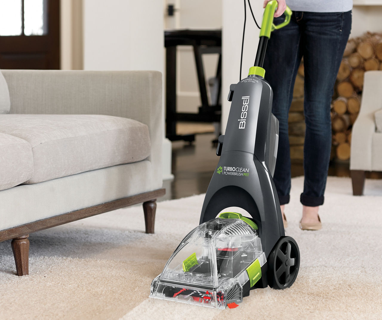 BISSELL Turboclean Powerbrush Pet Upright Carpet Cleaner Machine and Carpet  Shampooer, 2085