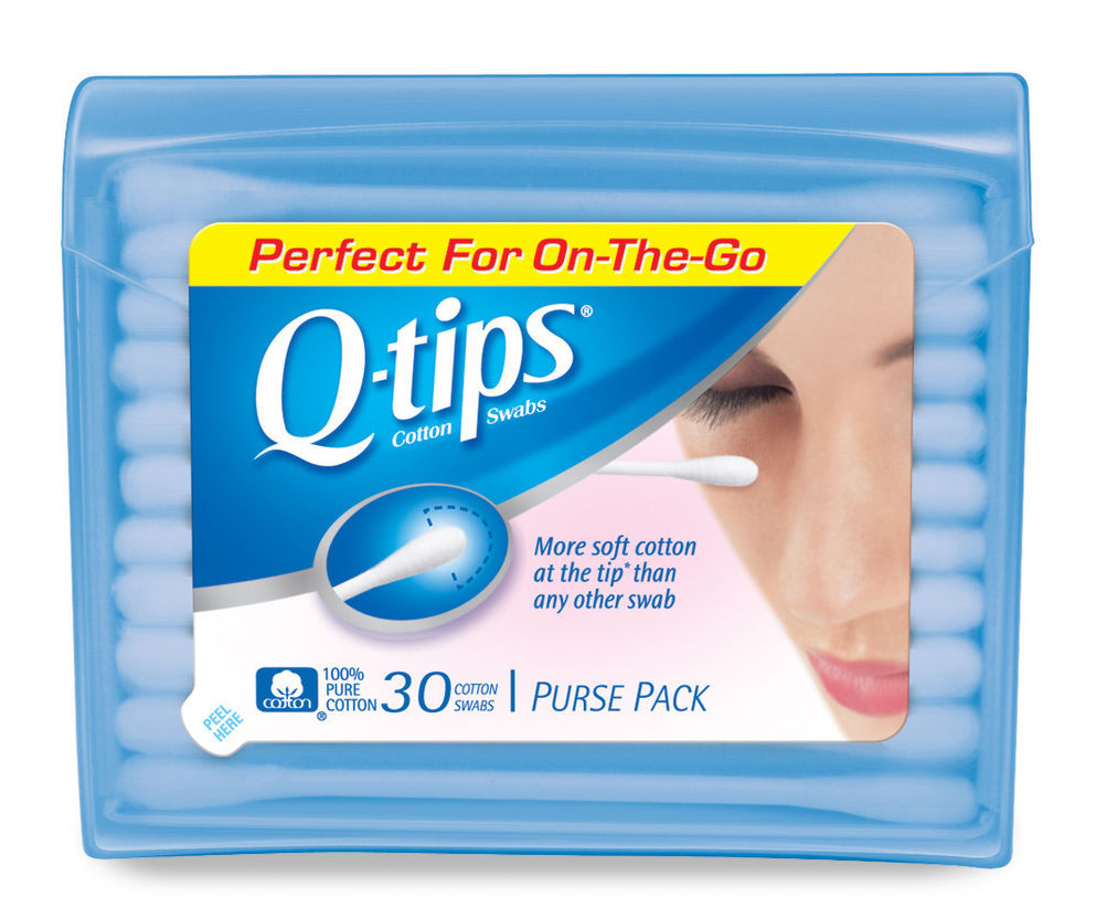  Q-tips Cotton Swabs - Travel Q-tips for Beauty, Makeup, Nails,  Men's Grooming, and More, Perfect for On the Go, Travel Size Case, 30 Count  Ea (Pack of 2) : Beauty