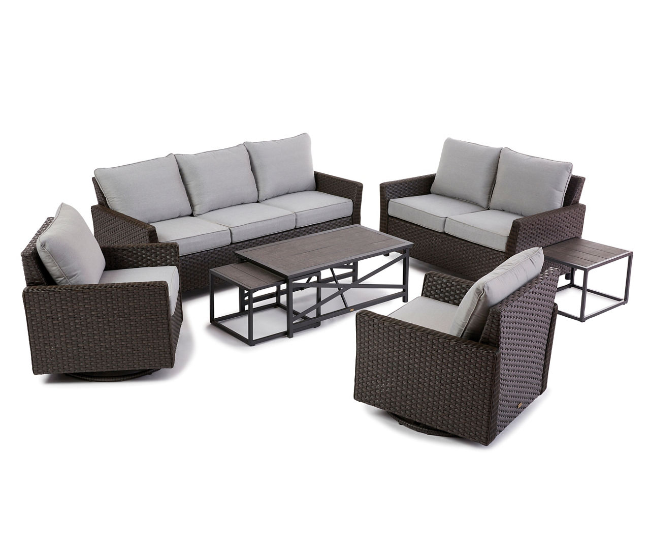 Maincraft 4-pieces Outdoor Wicker Sofa Set, Patio Furniture with