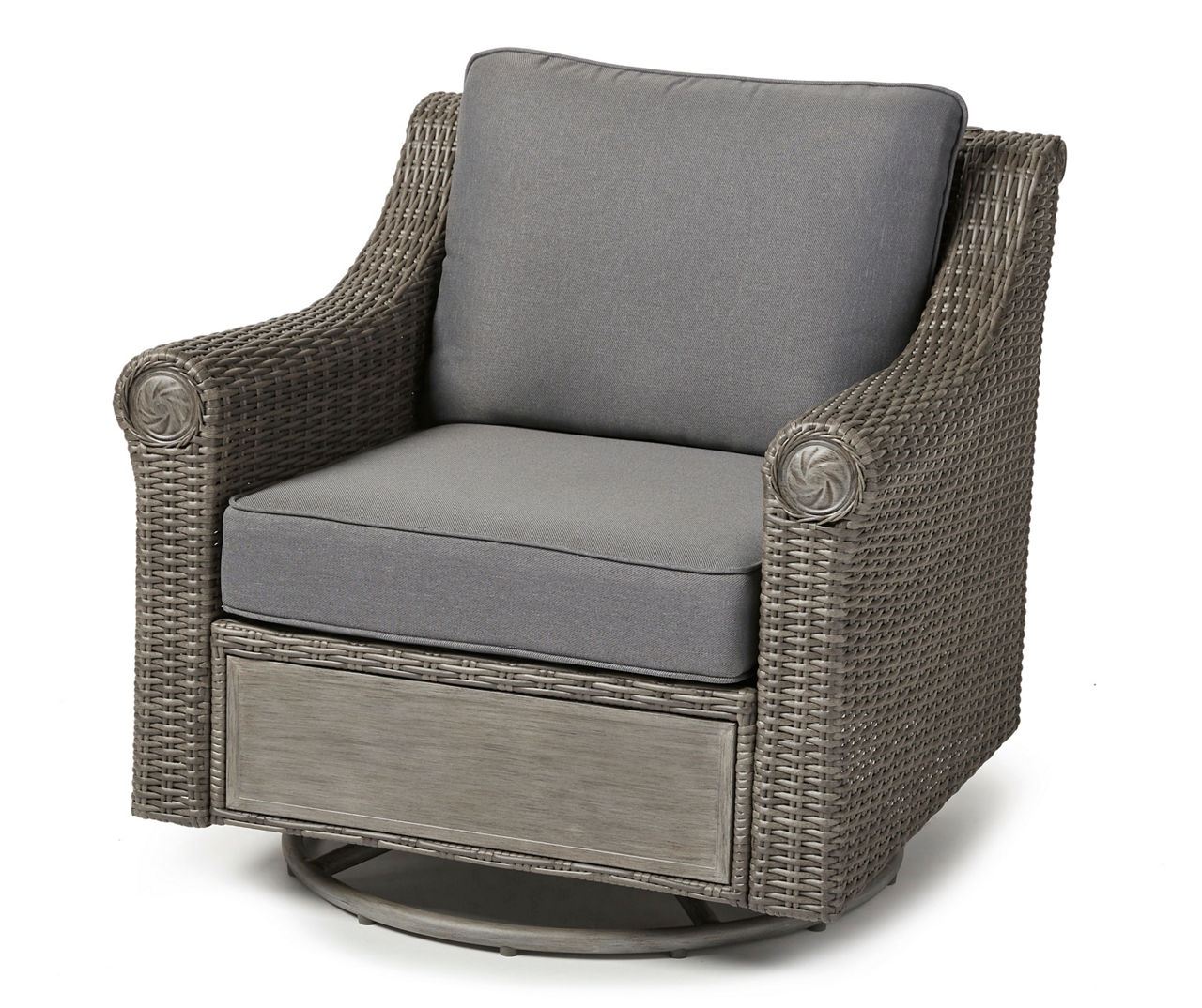 Broyhill Legacy Thornwood All-Weather Wicker Cushioned Swivel Patio