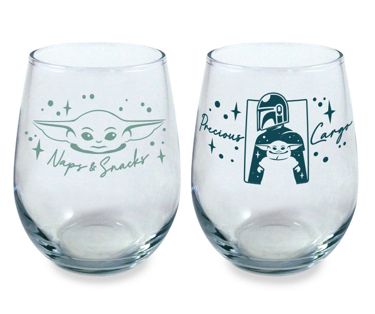 Star Wars Mandalorian Stemless Glass 2pk