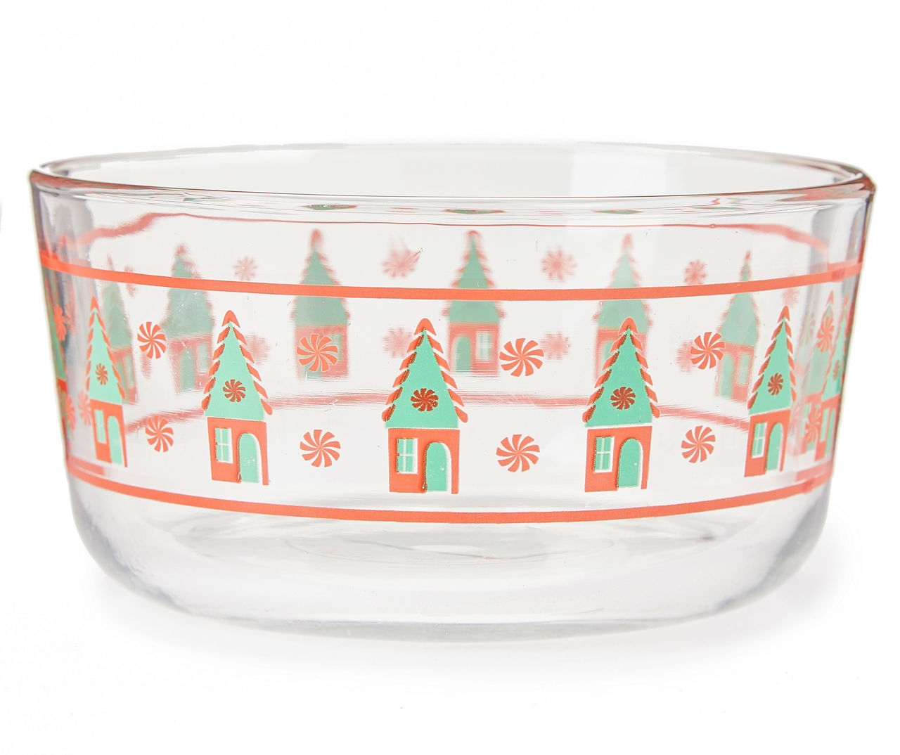 Anchor Hocking Holiday Trees 4-Cup Glass Food Storage Container
