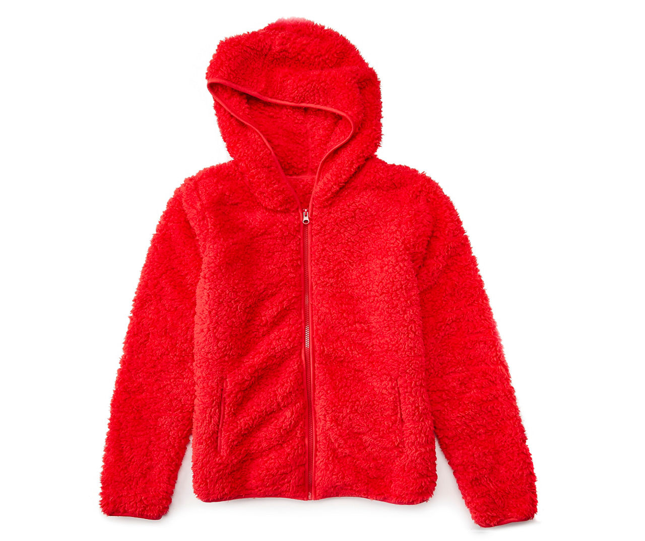 Red store sherpa hoodie