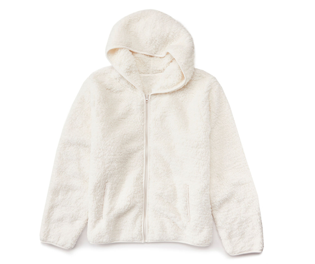 White 2024 sherpa hoodie