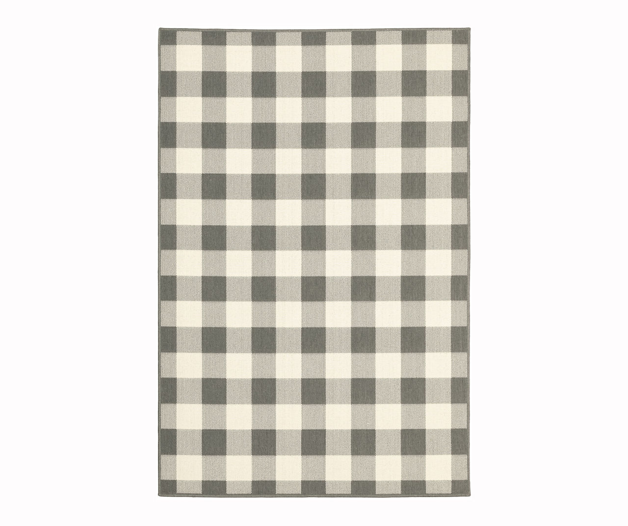 Hillside Gingham Indoor/Outdoor Rug Big Lots