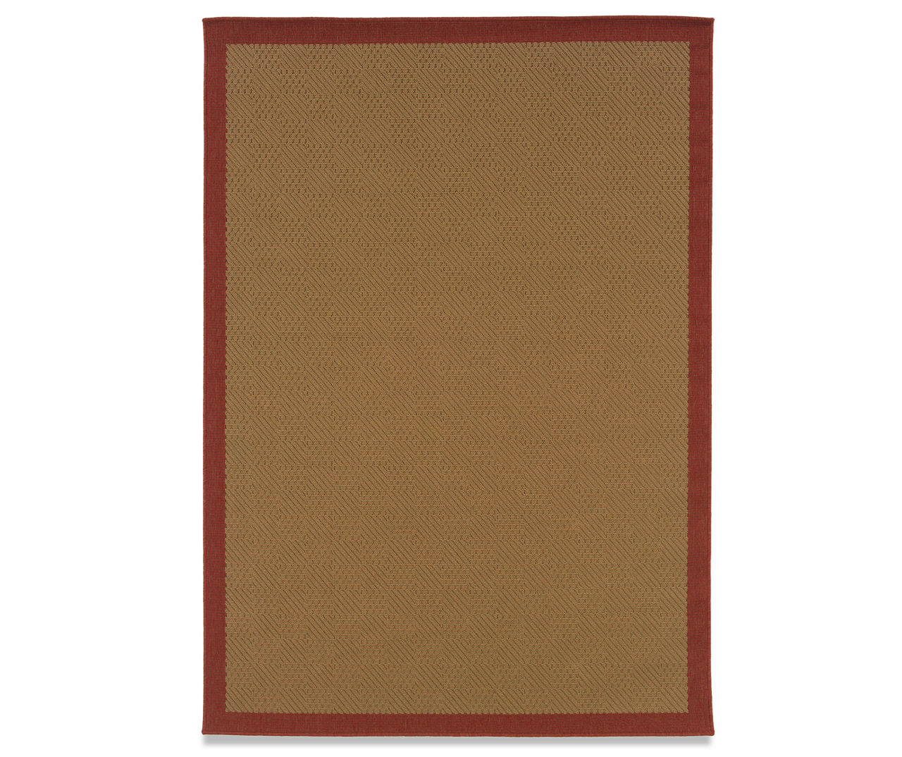 Landon Red Outdoor Area Rug, (5'3" x 7'6")
