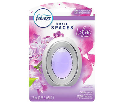 Febreze Odor-Eliminating SMALL SPACES Air Freshener, Lilac & Violet, 1 count