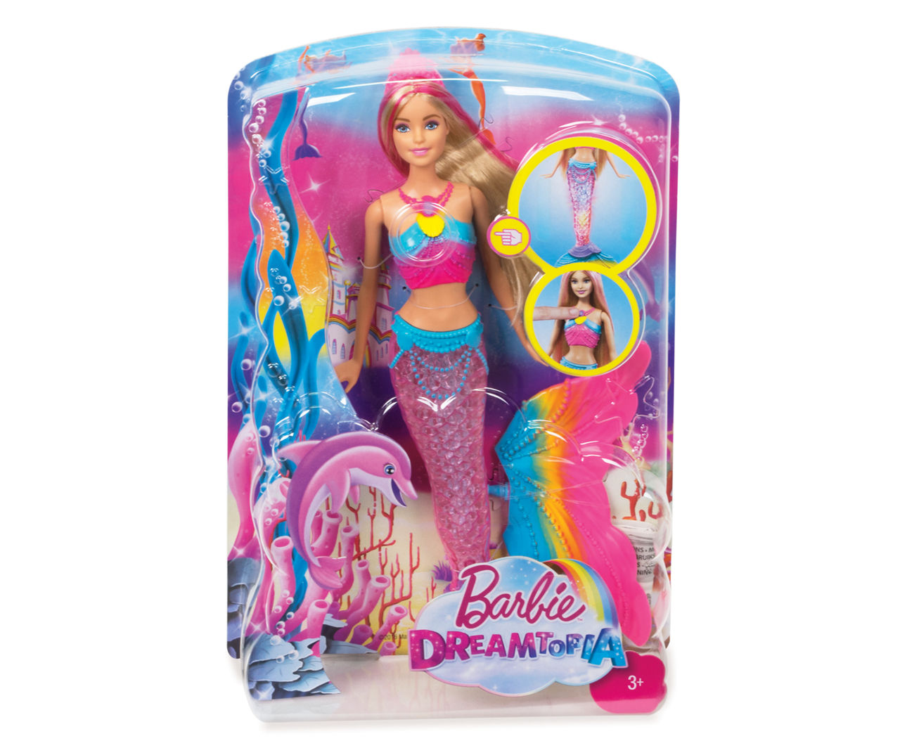 Barbie rainbow lights store mermaid