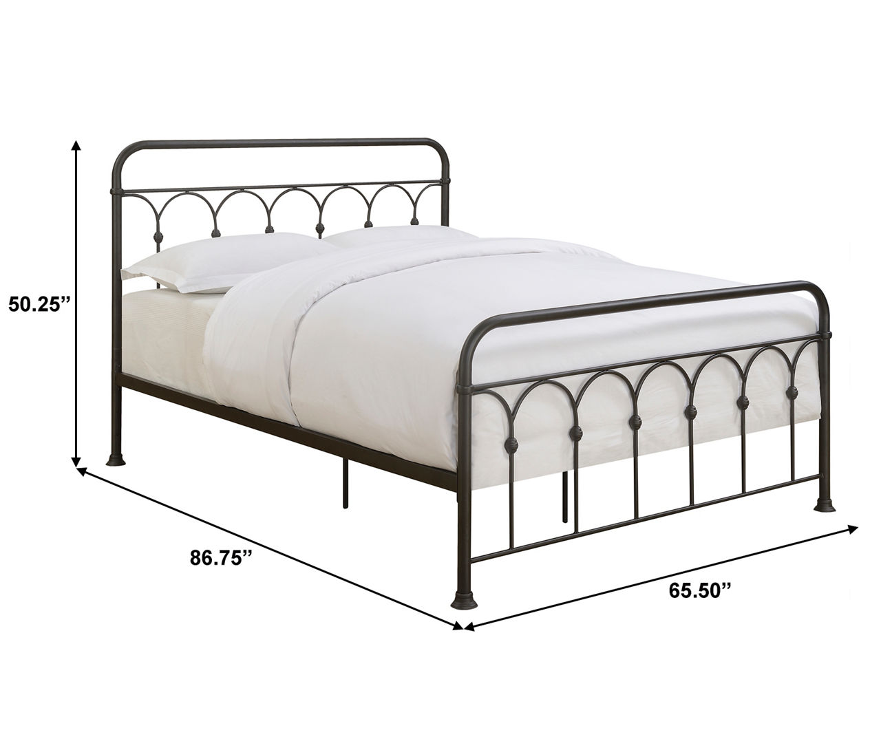 Metal bed frame queen deals big lots