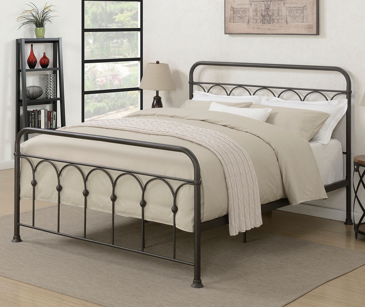 Metal bed frame queen store big lots