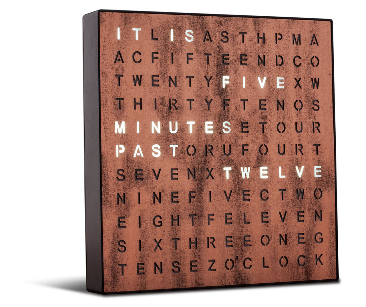 Samsonico LightUp Electronic Word Clock Big Lots