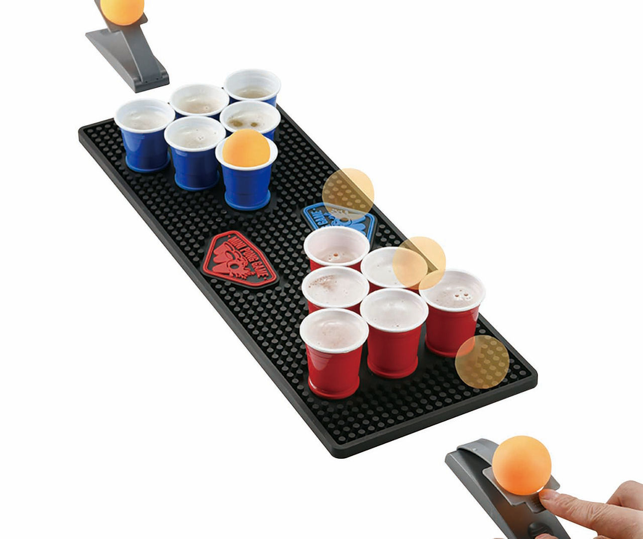 Samsonico Bar Mat Mini Beer Pong Game