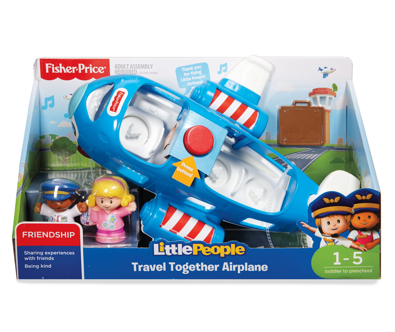 Travel together cheap airplane fisher price