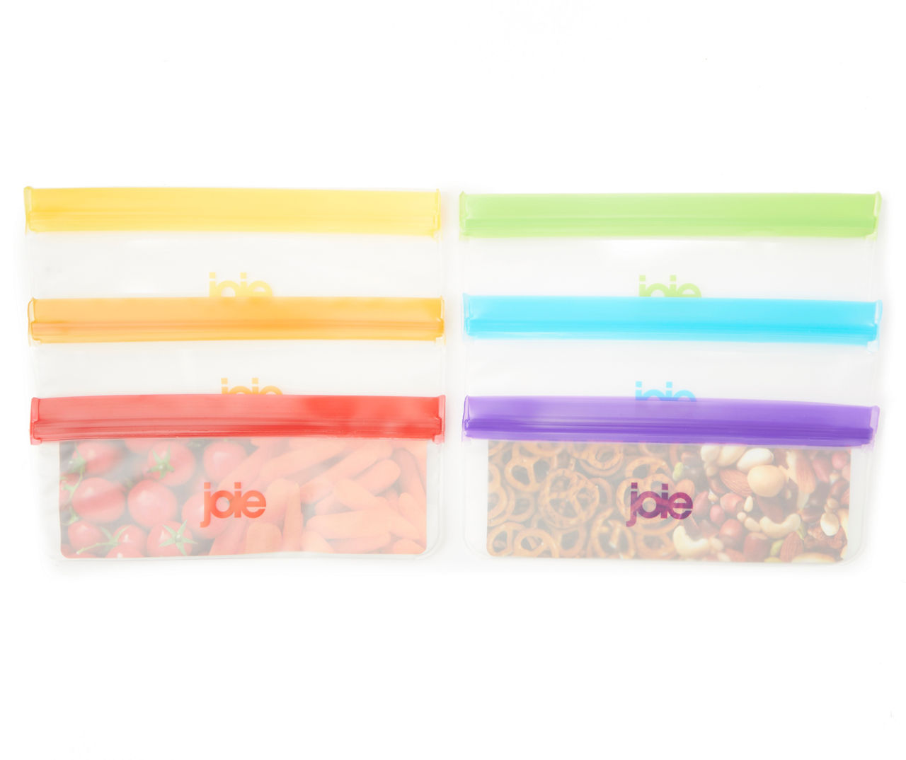 Joie Reusable Sandwich Bags, 6 Pack