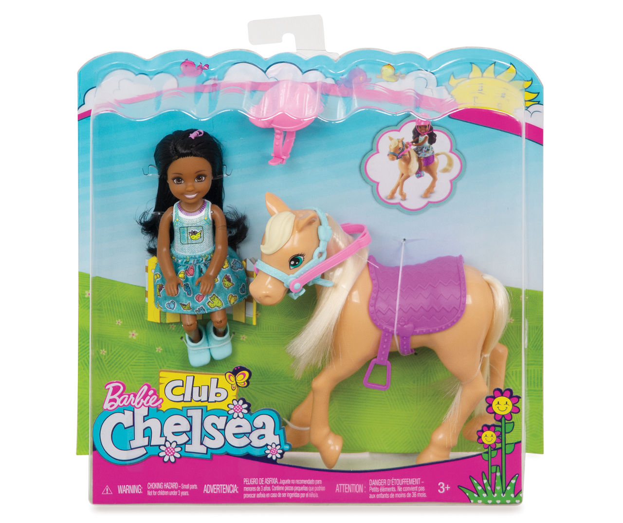 Barbie chelsea and discount pony