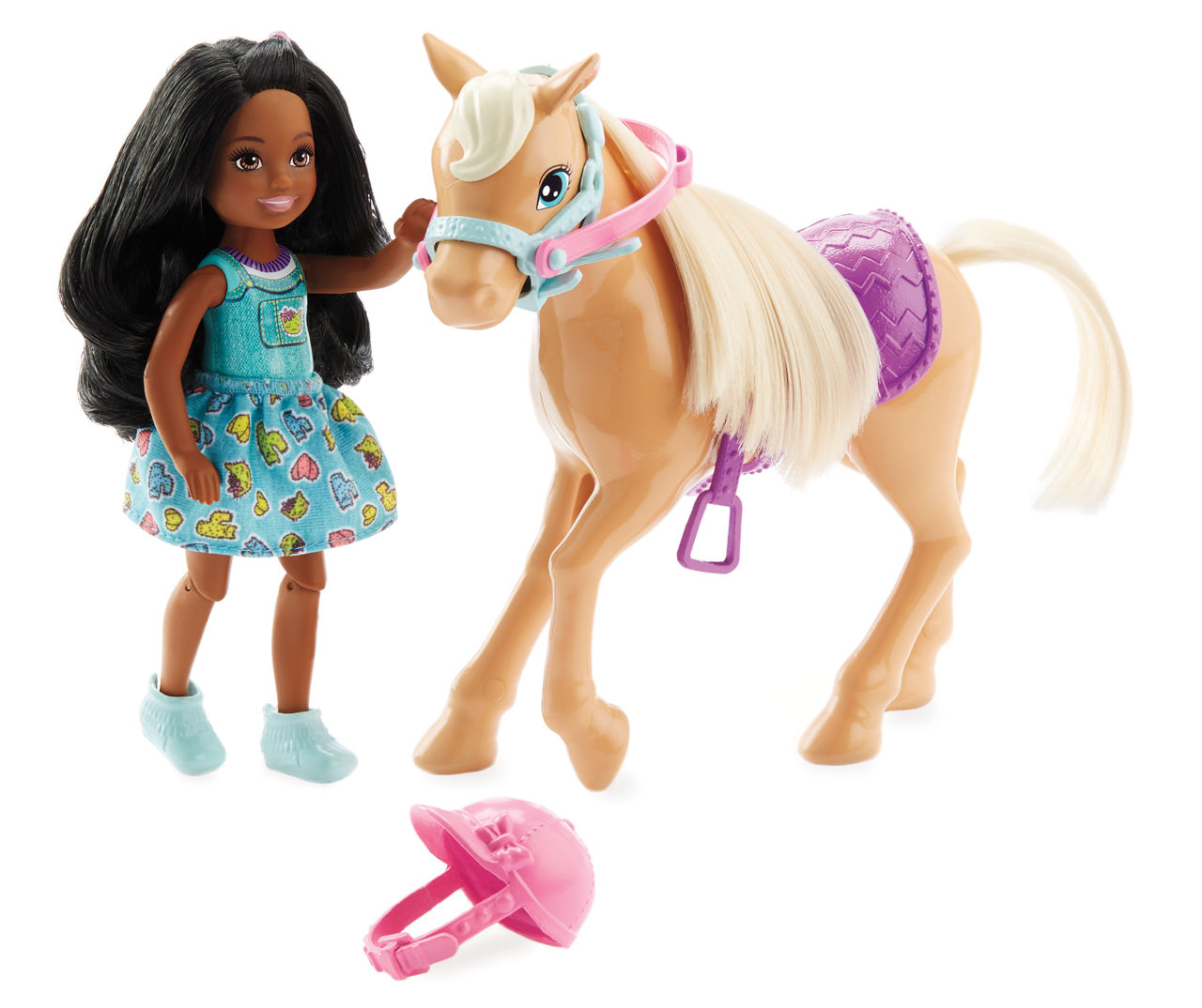Refrein In werkelijkheid Lokken Barbie Club Chelsea Doll & Pony Set, Dark Hair | Big Lots