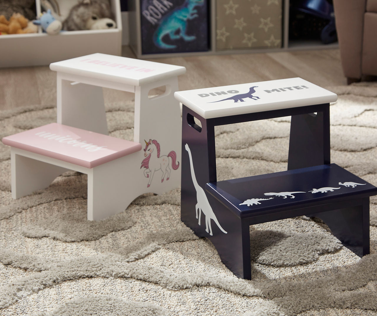 Unicorn step deals stool