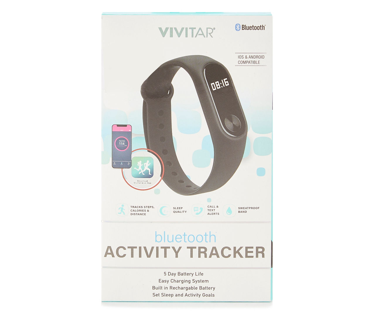 Vivitar Gray Bluetooth Activity Tracker Big Lots