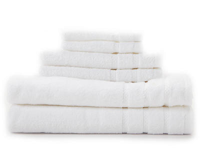 Real Living White 6-Piece Towel Set - Big Lots